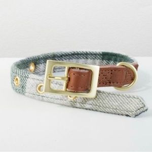 Tartan Plaid Adjustable Dog Collar - Tonal Green - Hearth & Hand™ with Magnolia